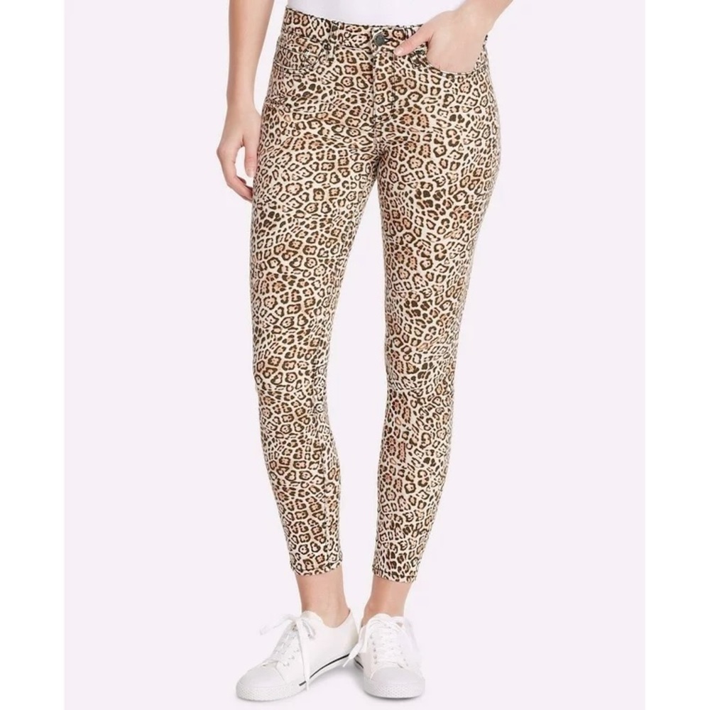 Women’s Ankle Length Cheetah Print Skinny Jeans